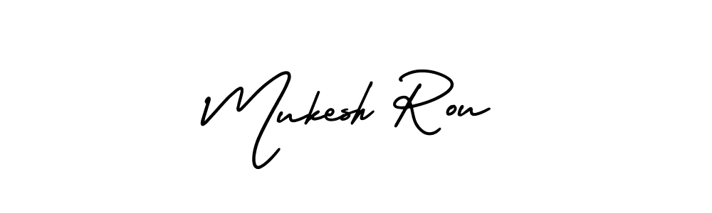 Also we have Mukesh Rou name is the best signature style. Create professional handwritten signature collection using AmerikaSignatureDemo-Regular autograph style. Mukesh Rou signature style 3 images and pictures png