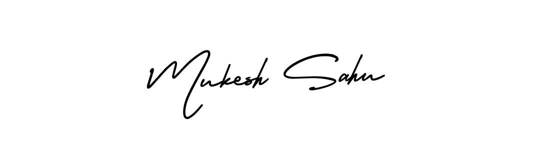 Use a signature maker to create a handwritten signature online. With this signature software, you can design (AmerikaSignatureDemo-Regular) your own signature for name Mukesh Sahu. Mukesh Sahu signature style 3 images and pictures png