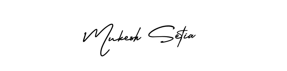 Make a short Mukesh Setia signature style. Manage your documents anywhere anytime using AmerikaSignatureDemo-Regular. Create and add eSignatures, submit forms, share and send files easily. Mukesh Setia signature style 3 images and pictures png