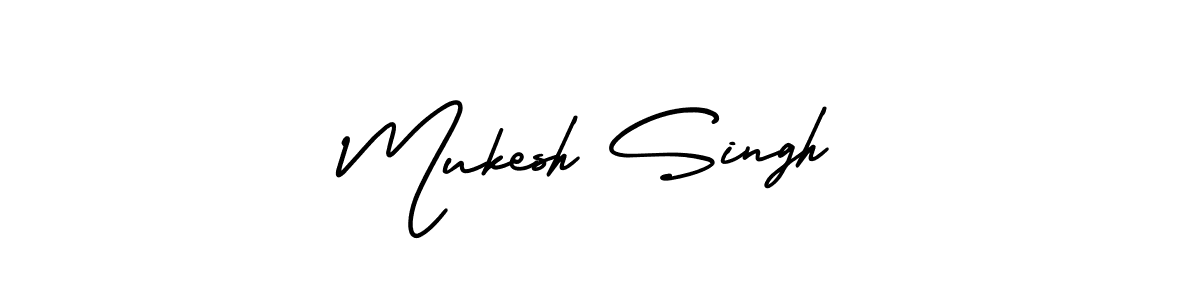 How to Draw Mukesh Singh signature style? AmerikaSignatureDemo-Regular is a latest design signature styles for name Mukesh Singh. Mukesh Singh signature style 3 images and pictures png