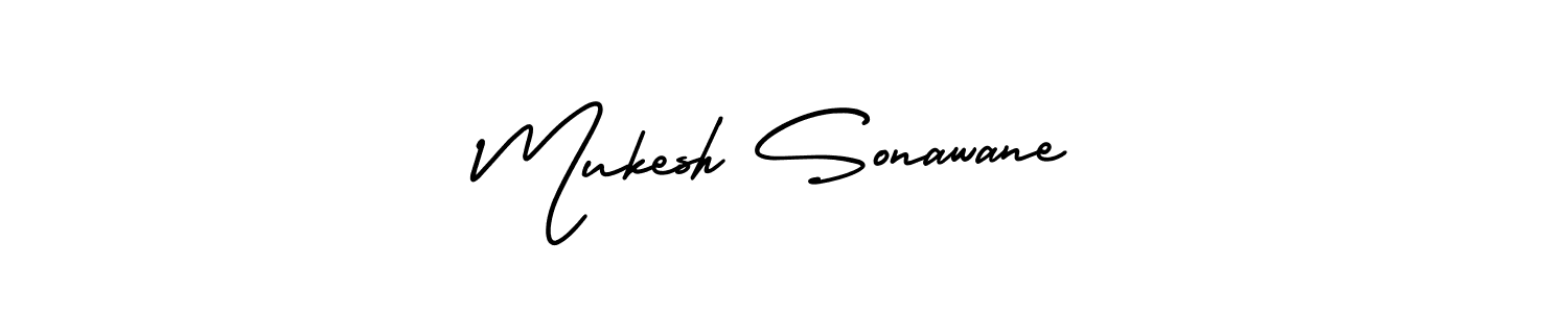 It looks lik you need a new signature style for name Mukesh Sonawane. Design unique handwritten (AmerikaSignatureDemo-Regular) signature with our free signature maker in just a few clicks. Mukesh Sonawane signature style 3 images and pictures png