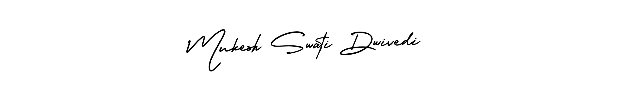 How to Draw Mukesh Swati Dwivedi signature style? AmerikaSignatureDemo-Regular is a latest design signature styles for name Mukesh Swati Dwivedi. Mukesh Swati Dwivedi signature style 3 images and pictures png