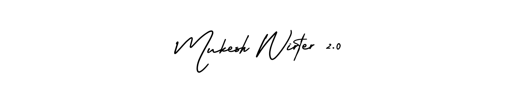 It looks lik you need a new signature style for name Mukesh Wirter 2.0. Design unique handwritten (AmerikaSignatureDemo-Regular) signature with our free signature maker in just a few clicks. Mukesh Wirter 2.0 signature style 3 images and pictures png