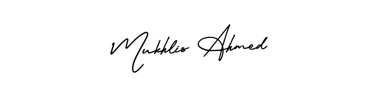 AmerikaSignatureDemo-Regular is a professional signature style that is perfect for those who want to add a touch of class to their signature. It is also a great choice for those who want to make their signature more unique. Get Mukhlis Ahmed name to fancy signature for free. Mukhlis Ahmed signature style 3 images and pictures png