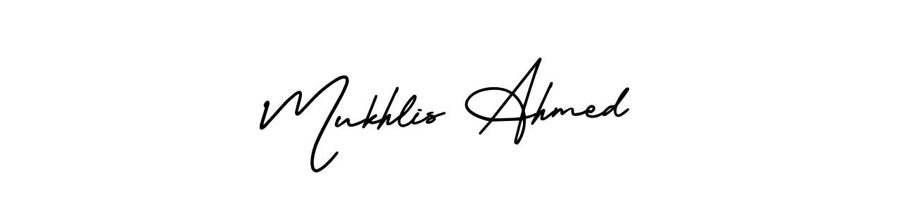 Best and Professional Signature Style for Mukhlis Ahmed. AmerikaSignatureDemo-Regular Best Signature Style Collection. Mukhlis Ahmed signature style 3 images and pictures png