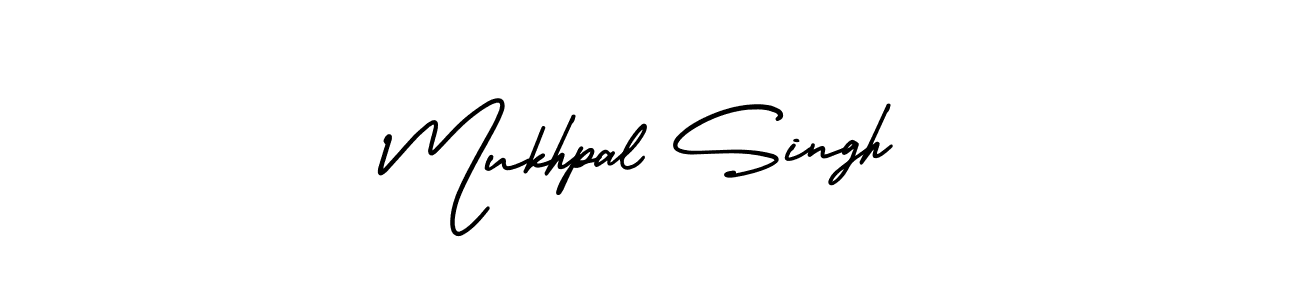 The best way (AmerikaSignatureDemo-Regular) to make a short signature is to pick only two or three words in your name. The name Mukhpal Singh include a total of six letters. For converting this name. Mukhpal Singh signature style 3 images and pictures png