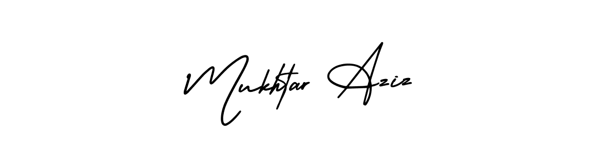 Make a short Mukhtar Aziz signature style. Manage your documents anywhere anytime using AmerikaSignatureDemo-Regular. Create and add eSignatures, submit forms, share and send files easily. Mukhtar Aziz signature style 3 images and pictures png