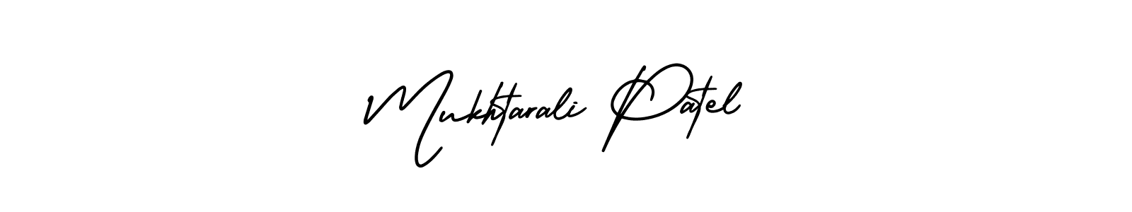 Also we have Mukhtarali Patel name is the best signature style. Create professional handwritten signature collection using AmerikaSignatureDemo-Regular autograph style. Mukhtarali Patel signature style 3 images and pictures png