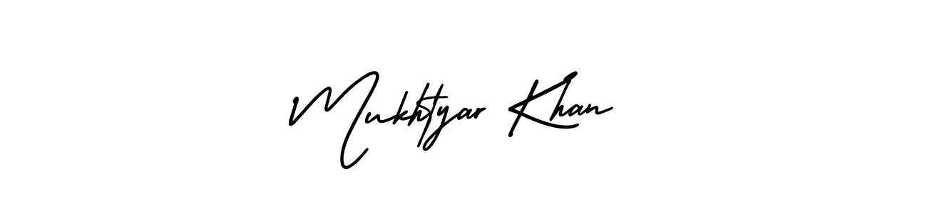 This is the best signature style for the Mukhtyar Khan name. Also you like these signature font (AmerikaSignatureDemo-Regular). Mix name signature. Mukhtyar Khan signature style 3 images and pictures png