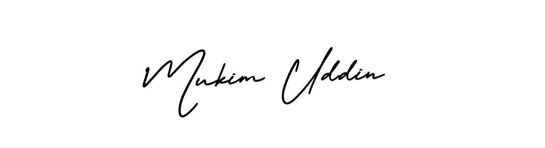 It looks lik you need a new signature style for name Mukim Uddin. Design unique handwritten (AmerikaSignatureDemo-Regular) signature with our free signature maker in just a few clicks. Mukim Uddin signature style 3 images and pictures png