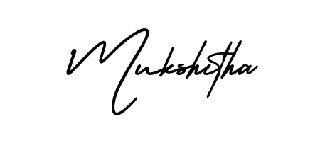 Mukshitha stylish signature style. Best Handwritten Sign (AmerikaSignatureDemo-Regular) for my name. Handwritten Signature Collection Ideas for my name Mukshitha. Mukshitha signature style 3 images and pictures png