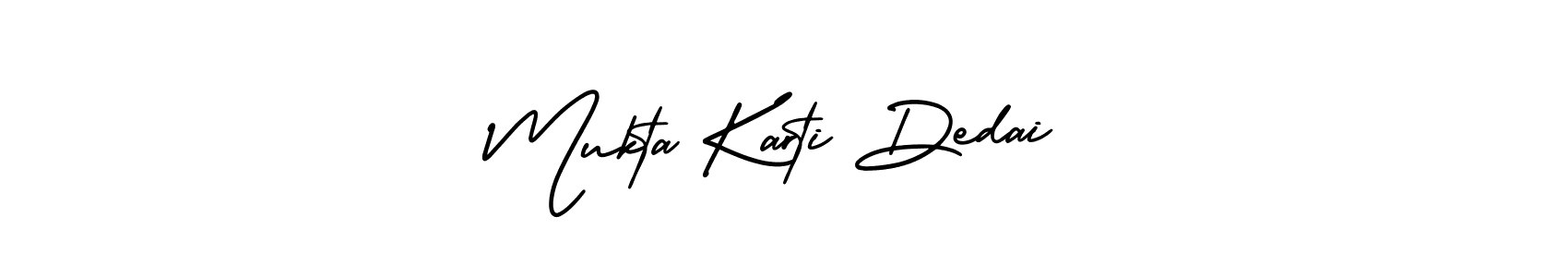 Similarly AmerikaSignatureDemo-Regular is the best handwritten signature design. Signature creator online .You can use it as an online autograph creator for name Mukta Karti Dedai. Mukta Karti Dedai signature style 3 images and pictures png
