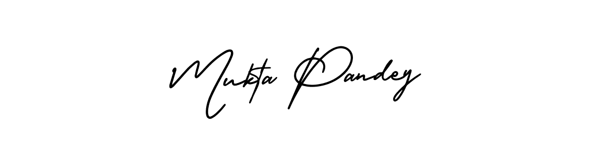 It looks lik you need a new signature style for name Mukta Pandey. Design unique handwritten (AmerikaSignatureDemo-Regular) signature with our free signature maker in just a few clicks. Mukta Pandey signature style 3 images and pictures png