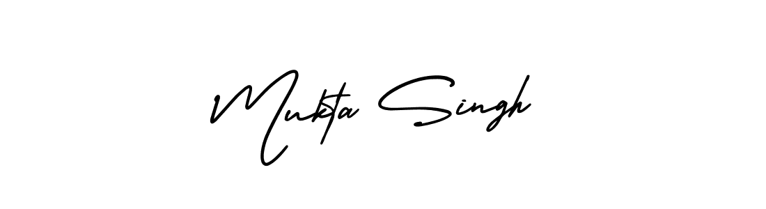 Make a beautiful signature design for name Mukta Singh. With this signature (AmerikaSignatureDemo-Regular) style, you can create a handwritten signature for free. Mukta Singh signature style 3 images and pictures png