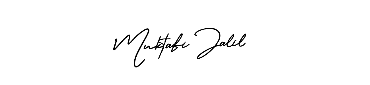 Create a beautiful signature design for name Muktafi Jalil. With this signature (AmerikaSignatureDemo-Regular) fonts, you can make a handwritten signature for free. Muktafi Jalil signature style 3 images and pictures png