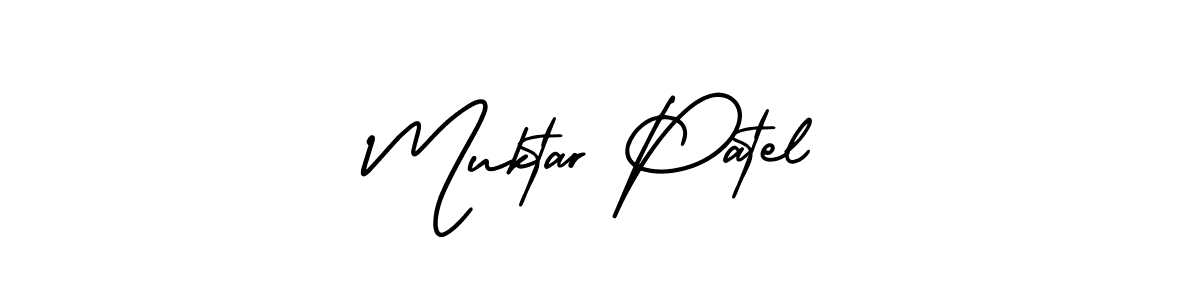 Use a signature maker to create a handwritten signature online. With this signature software, you can design (AmerikaSignatureDemo-Regular) your own signature for name Muktar Patel. Muktar Patel signature style 3 images and pictures png