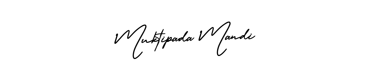 Make a beautiful signature design for name Muktipada Mandi. With this signature (AmerikaSignatureDemo-Regular) style, you can create a handwritten signature for free. Muktipada Mandi signature style 3 images and pictures png