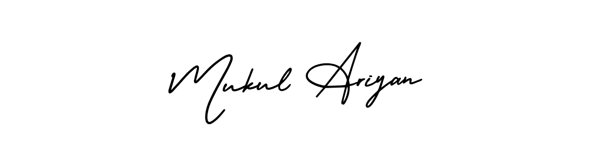 Also we have Mukul Ariyan name is the best signature style. Create professional handwritten signature collection using AmerikaSignatureDemo-Regular autograph style. Mukul Ariyan signature style 3 images and pictures png