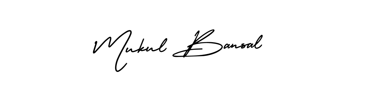 Use a signature maker to create a handwritten signature online. With this signature software, you can design (AmerikaSignatureDemo-Regular) your own signature for name Mukul Bansal. Mukul Bansal signature style 3 images and pictures png