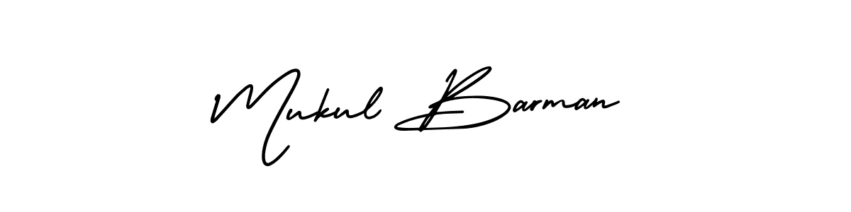 How to make Mukul Barman signature? AmerikaSignatureDemo-Regular is a professional autograph style. Create handwritten signature for Mukul Barman name. Mukul Barman signature style 3 images and pictures png