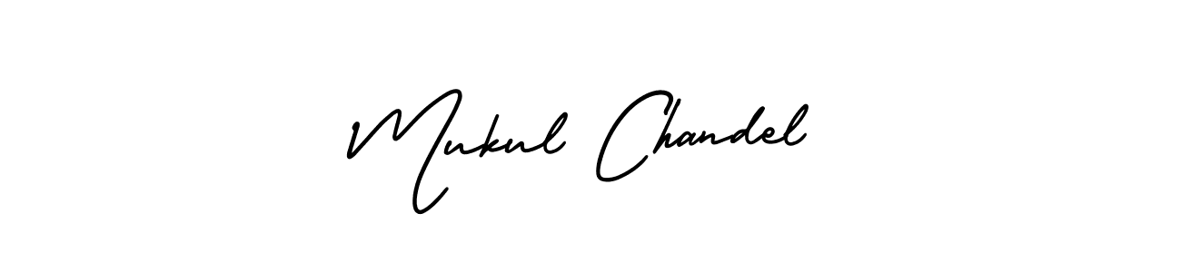 How to make Mukul Chandel signature? AmerikaSignatureDemo-Regular is a professional autograph style. Create handwritten signature for Mukul Chandel name. Mukul Chandel signature style 3 images and pictures png