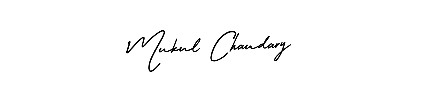 Design your own signature with our free online signature maker. With this signature software, you can create a handwritten (AmerikaSignatureDemo-Regular) signature for name Mukul Chaudary. Mukul Chaudary signature style 3 images and pictures png