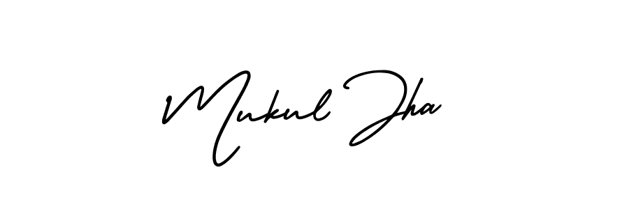 Create a beautiful signature design for name Mukul Jha. With this signature (AmerikaSignatureDemo-Regular) fonts, you can make a handwritten signature for free. Mukul Jha signature style 3 images and pictures png