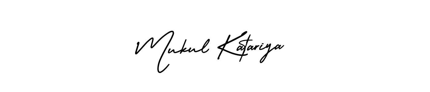 Also You can easily find your signature by using the search form. We will create Mukul Katariya name handwritten signature images for you free of cost using AmerikaSignatureDemo-Regular sign style. Mukul Katariya signature style 3 images and pictures png