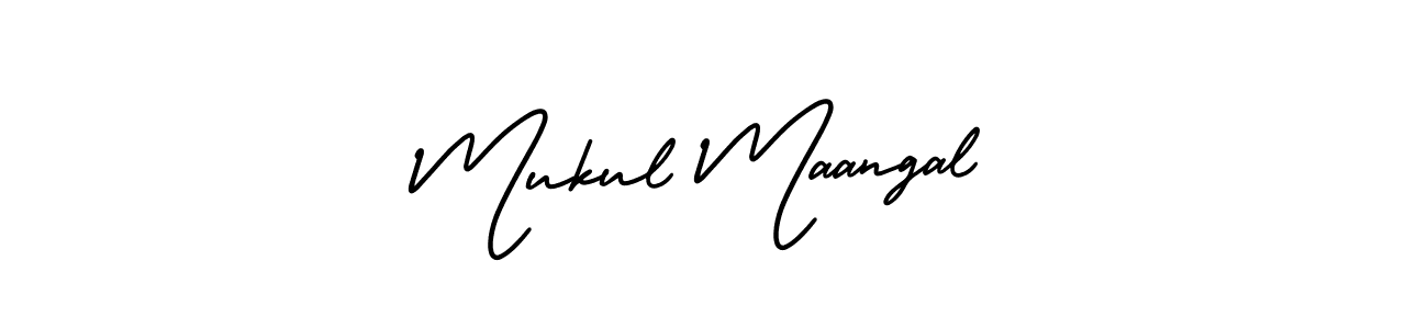 Make a beautiful signature design for name Mukul Maangal. Use this online signature maker to create a handwritten signature for free. Mukul Maangal signature style 3 images and pictures png