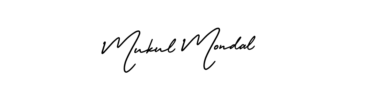 Make a short Mukul Mondal signature style. Manage your documents anywhere anytime using AmerikaSignatureDemo-Regular. Create and add eSignatures, submit forms, share and send files easily. Mukul Mondal signature style 3 images and pictures png