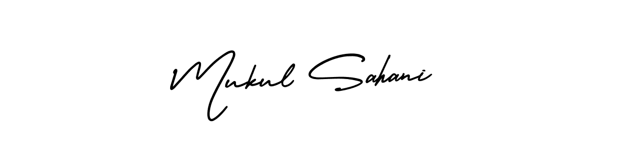 Also You can easily find your signature by using the search form. We will create Mukul Sahani name handwritten signature images for you free of cost using AmerikaSignatureDemo-Regular sign style. Mukul Sahani signature style 3 images and pictures png