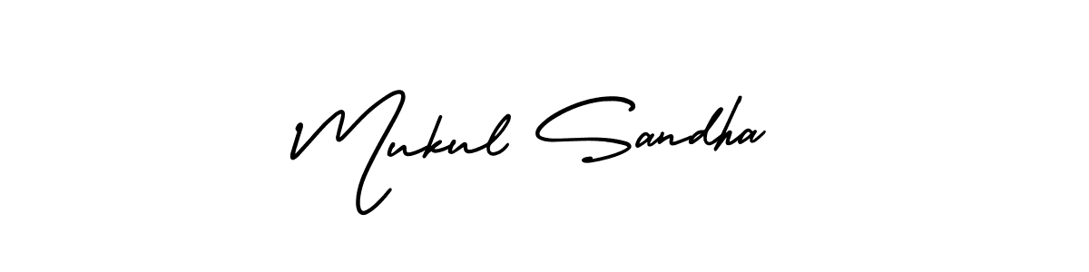Similarly AmerikaSignatureDemo-Regular is the best handwritten signature design. Signature creator online .You can use it as an online autograph creator for name Mukul Sandha. Mukul Sandha signature style 3 images and pictures png