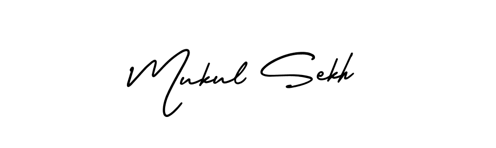 Design your own signature with our free online signature maker. With this signature software, you can create a handwritten (AmerikaSignatureDemo-Regular) signature for name Mukul Sekh. Mukul Sekh signature style 3 images and pictures png