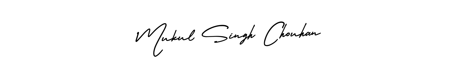 It looks lik you need a new signature style for name Mukul Singh Chouhan. Design unique handwritten (AmerikaSignatureDemo-Regular) signature with our free signature maker in just a few clicks. Mukul Singh Chouhan signature style 3 images and pictures png