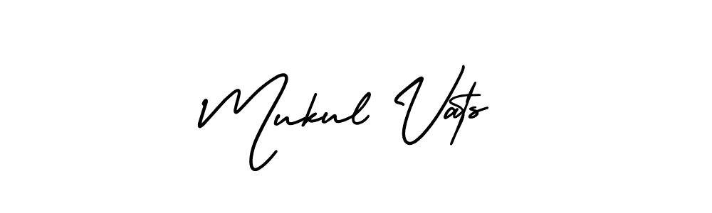 Make a beautiful signature design for name Mukul Vats. With this signature (AmerikaSignatureDemo-Regular) style, you can create a handwritten signature for free. Mukul Vats signature style 3 images and pictures png