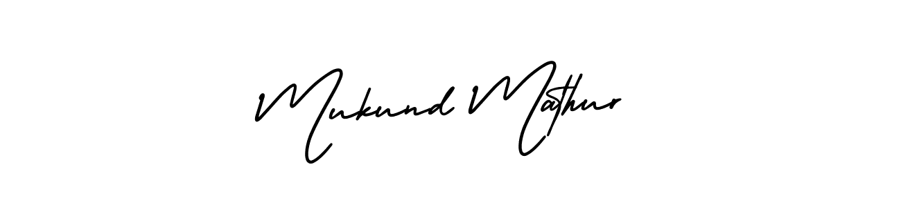 Create a beautiful signature design for name Mukund Mathur. With this signature (AmerikaSignatureDemo-Regular) fonts, you can make a handwritten signature for free. Mukund Mathur signature style 3 images and pictures png