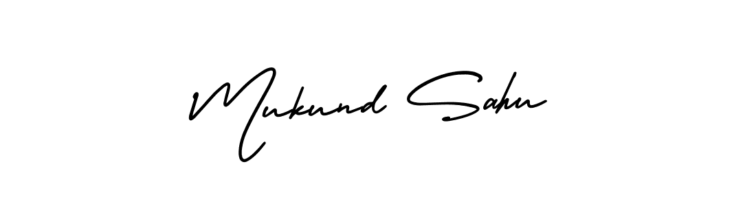 Create a beautiful signature design for name Mukund Sahu. With this signature (AmerikaSignatureDemo-Regular) fonts, you can make a handwritten signature for free. Mukund Sahu signature style 3 images and pictures png