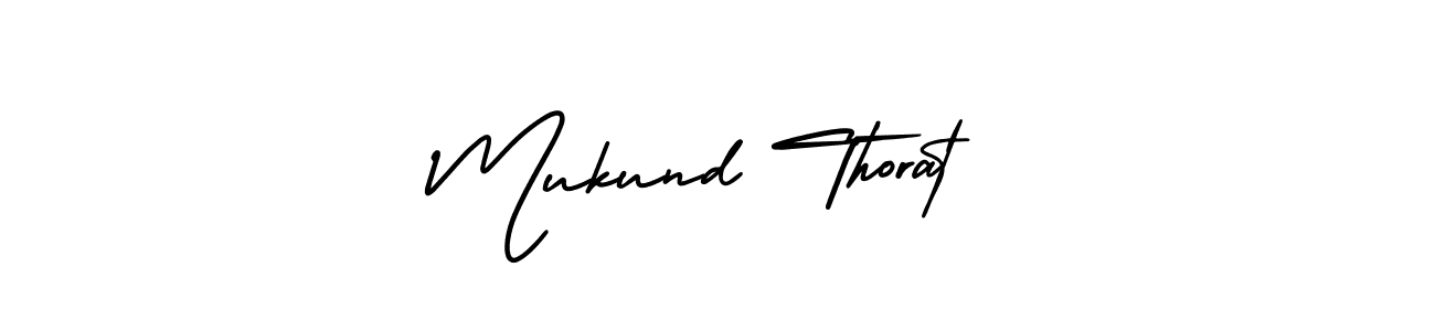 Design your own signature with our free online signature maker. With this signature software, you can create a handwritten (AmerikaSignatureDemo-Regular) signature for name Mukund Thorat. Mukund Thorat signature style 3 images and pictures png