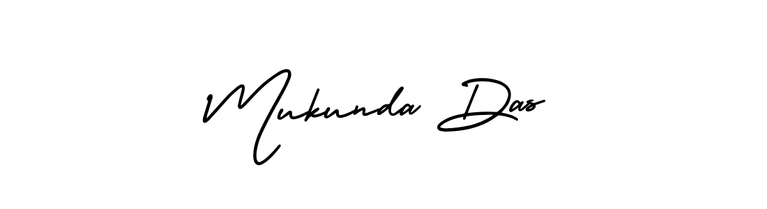 The best way (AmerikaSignatureDemo-Regular) to make a short signature is to pick only two or three words in your name. The name Mukunda Das include a total of six letters. For converting this name. Mukunda Das signature style 3 images and pictures png