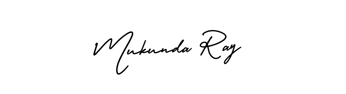 How to make Mukunda Ray name signature. Use AmerikaSignatureDemo-Regular style for creating short signs online. This is the latest handwritten sign. Mukunda Ray signature style 3 images and pictures png