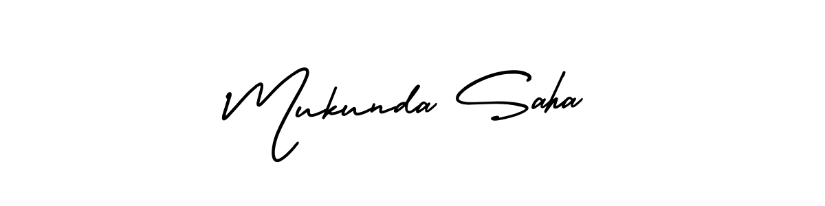 if you are searching for the best signature style for your name Mukunda Saha. so please give up your signature search. here we have designed multiple signature styles  using AmerikaSignatureDemo-Regular. Mukunda Saha signature style 3 images and pictures png