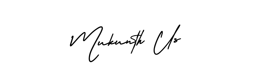 This is the best signature style for the Mukunth Us name. Also you like these signature font (AmerikaSignatureDemo-Regular). Mix name signature. Mukunth Us signature style 3 images and pictures png