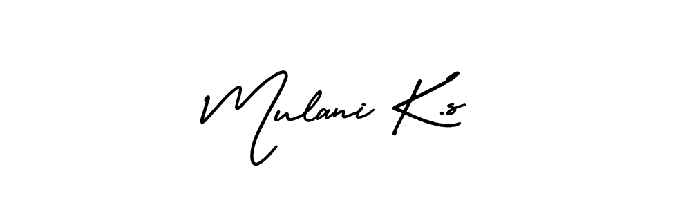 Make a beautiful signature design for name Mulani K.s. Use this online signature maker to create a handwritten signature for free. Mulani K.s signature style 3 images and pictures png