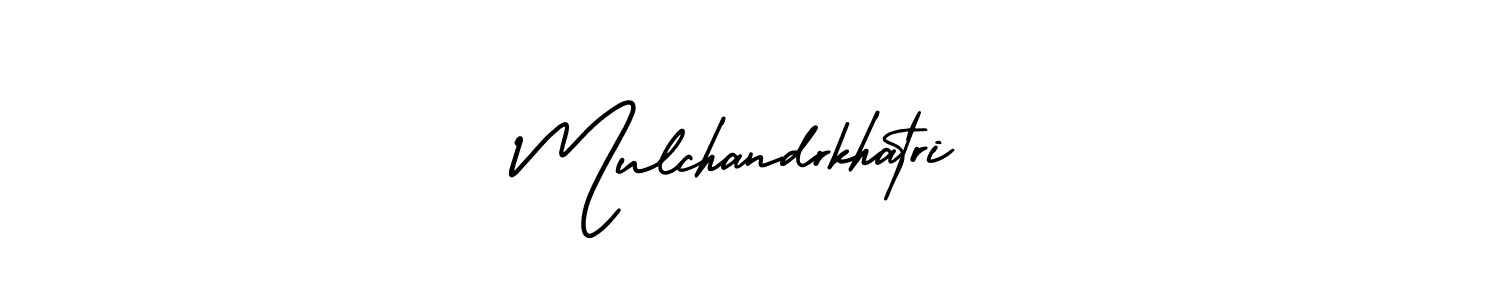 if you are searching for the best signature style for your name Mulchandrkhatri. so please give up your signature search. here we have designed multiple signature styles  using AmerikaSignatureDemo-Regular. Mulchandrkhatri signature style 3 images and pictures png