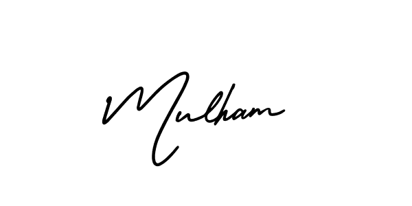 Make a short Mulham signature style. Manage your documents anywhere anytime using AmerikaSignatureDemo-Regular. Create and add eSignatures, submit forms, share and send files easily. Mulham signature style 3 images and pictures png