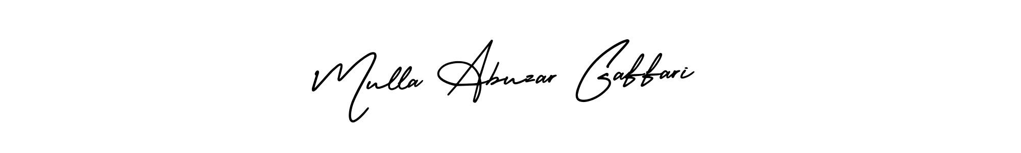 AmerikaSignatureDemo-Regular is a professional signature style that is perfect for those who want to add a touch of class to their signature. It is also a great choice for those who want to make their signature more unique. Get Mulla Abuzar Gaffari name to fancy signature for free. Mulla Abuzar Gaffari signature style 3 images and pictures png
