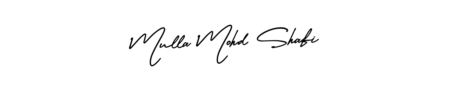 Design your own signature with our free online signature maker. With this signature software, you can create a handwritten (AmerikaSignatureDemo-Regular) signature for name Mulla Mohd Shafi. Mulla Mohd Shafi signature style 3 images and pictures png