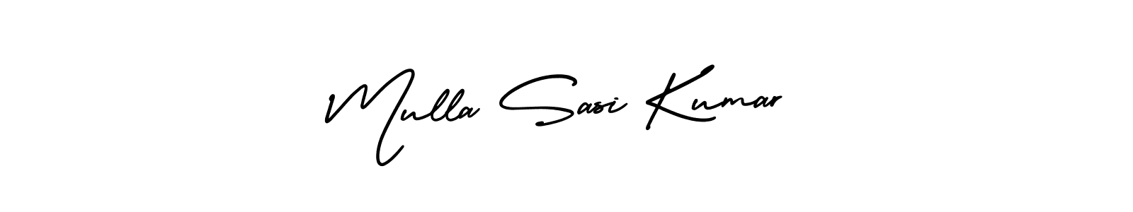 Similarly AmerikaSignatureDemo-Regular is the best handwritten signature design. Signature creator online .You can use it as an online autograph creator for name Mulla Sasi Kumar. Mulla Sasi Kumar signature style 3 images and pictures png