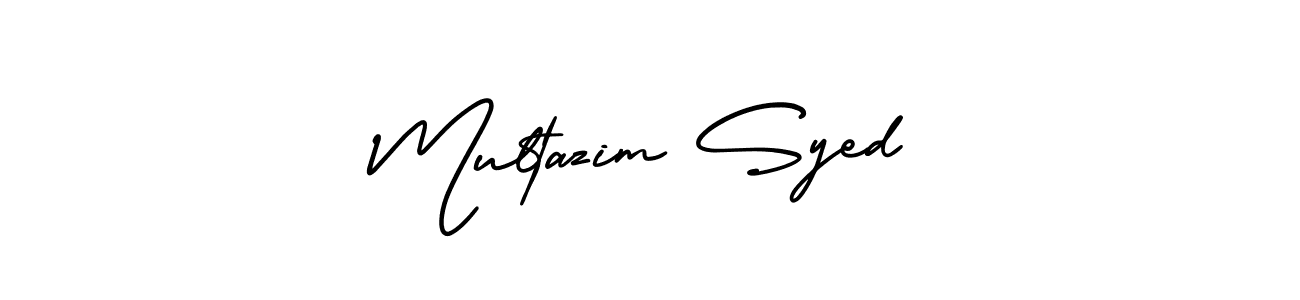 This is the best signature style for the Multazim Syed name. Also you like these signature font (AmerikaSignatureDemo-Regular). Mix name signature. Multazim Syed signature style 3 images and pictures png