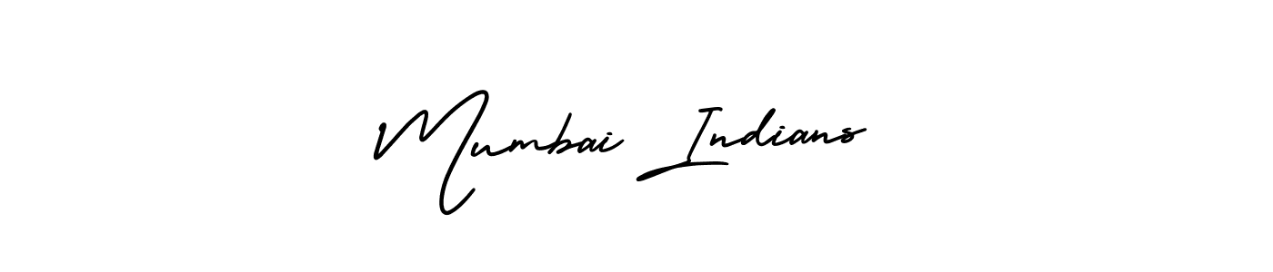 Mumbai Indians stylish signature style. Best Handwritten Sign (AmerikaSignatureDemo-Regular) for my name. Handwritten Signature Collection Ideas for my name Mumbai Indians. Mumbai Indians signature style 3 images and pictures png